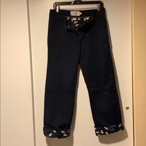 J. Crew Flannel Lined Chinos